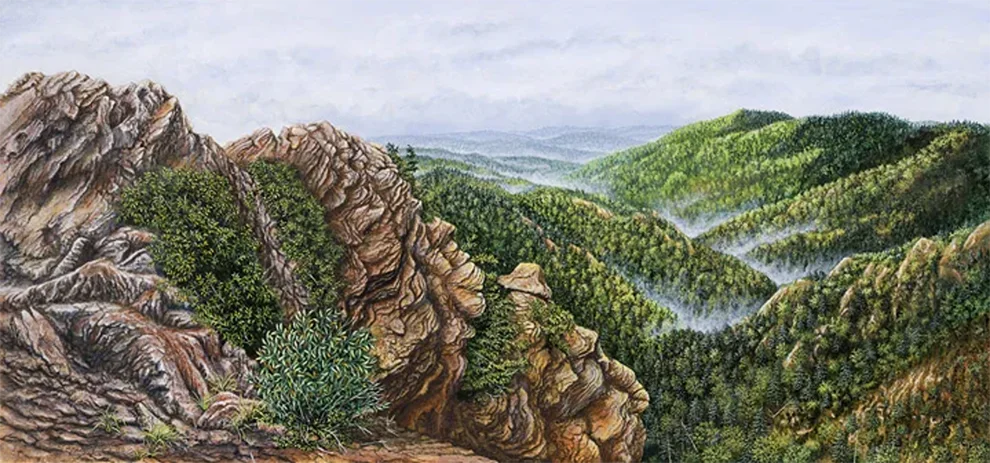 After the Rain - a painting by C.F. Lawrenson