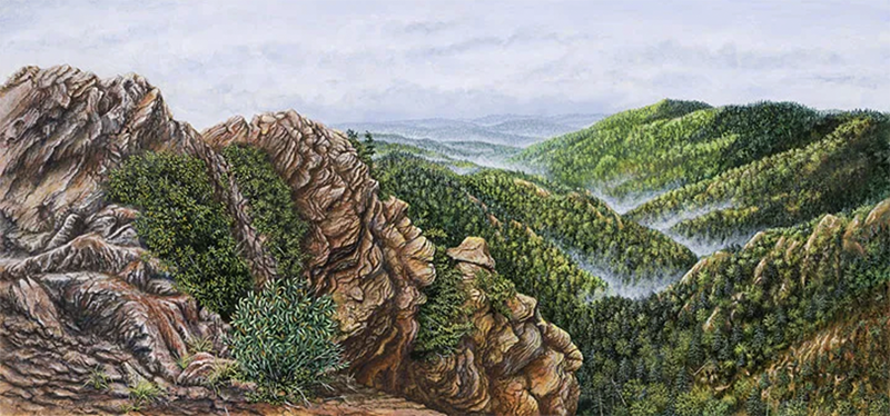 After the Rain - a painting by C.F. Lawrenson