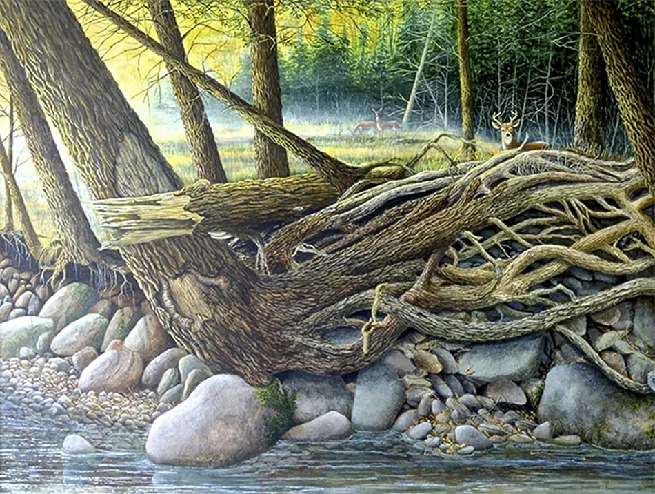 Dry Autumn: A Painting by C.F. Lawrenson