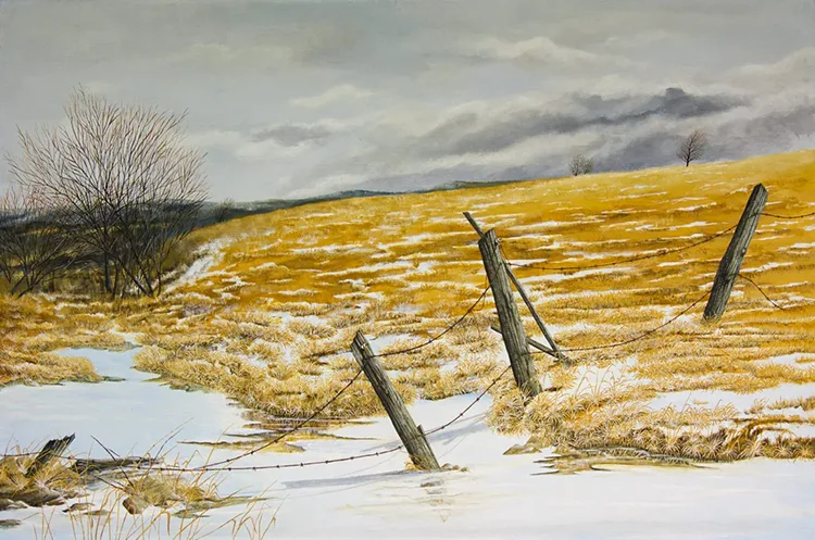 The Crossing: Painting by C.F. Lawrenson