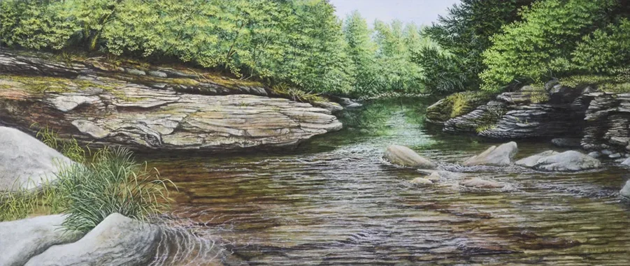 The Laughing Place: A painting by C.F. Lawrenson