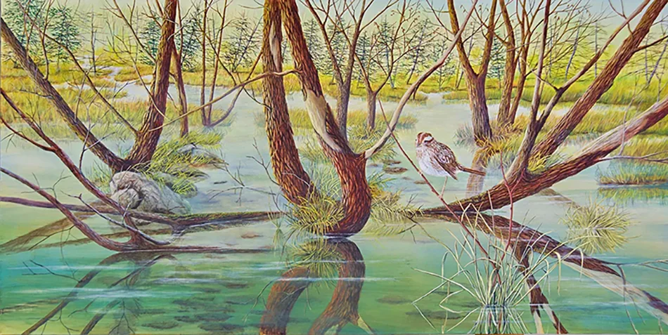 Narrow is the Path: Painting by C.F. Lawrenson